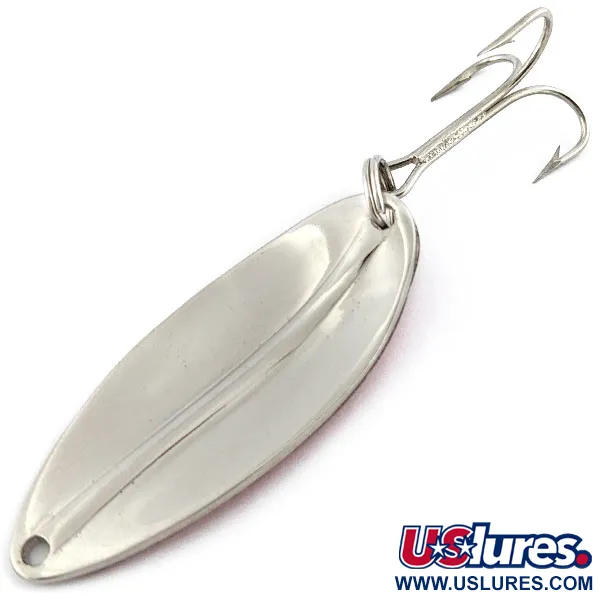 Vintage  TODDCO Main Liner, 1/2oz nickel/red fishing spoon #18382