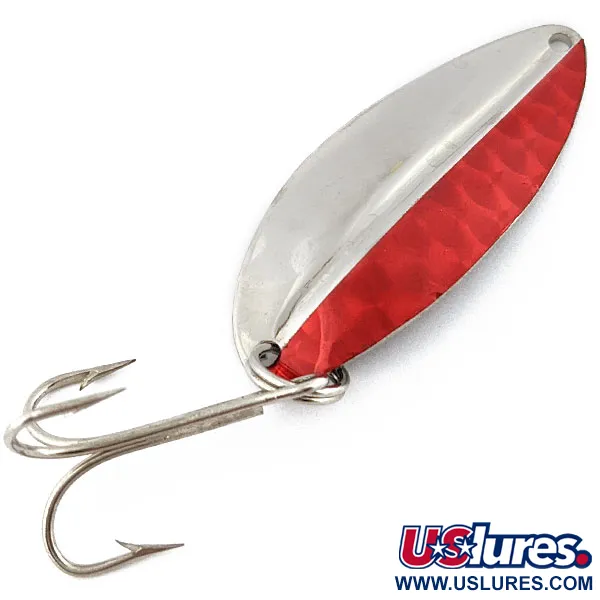 Vintage  TODDCO Main Liner, 1/2oz nickel/red fishing spoon #18382