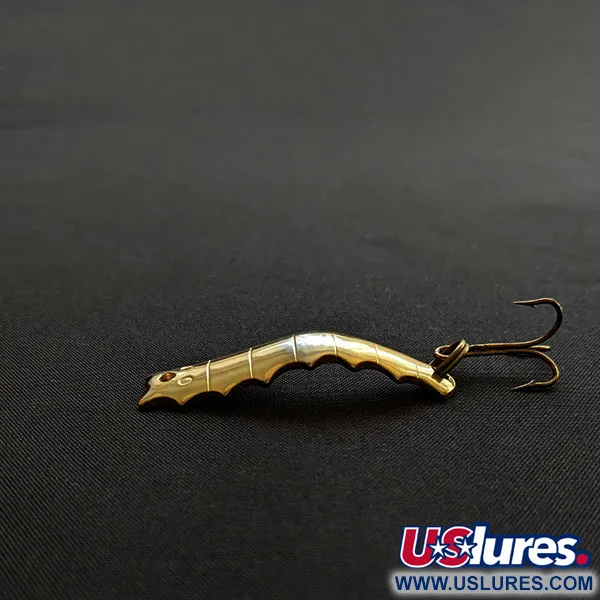 Vintage  Al's gold fish Goldfish Helgy, 3/16oz gold fishing spoon #18392