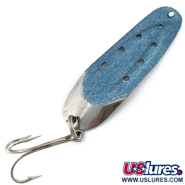 Vintage  Rustowicz Charger №3, 2/5oz nickel/blue fishing spoon #18414