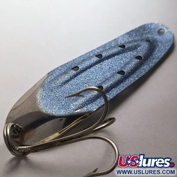 Vintage  Rustowicz Charger №3, 2/5oz nickel/blue fishing spoon #18414