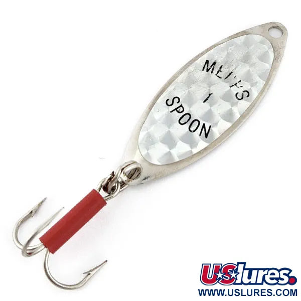 Vintage   Mepps Spoon 1, 1/4oz nickel fishing spoon #18417