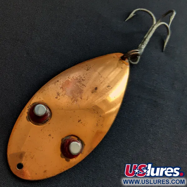 Vintage   Paul Bunyan Flash eye spoon, 3/5oz copper fishing spoon #18432
