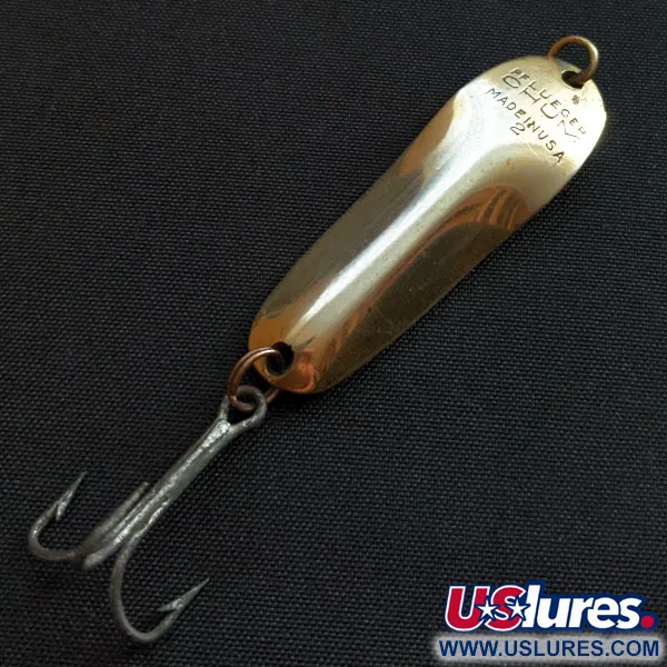 Vintage   Pflueger Chum 2, 1/4oz gold fishing spoon #18435