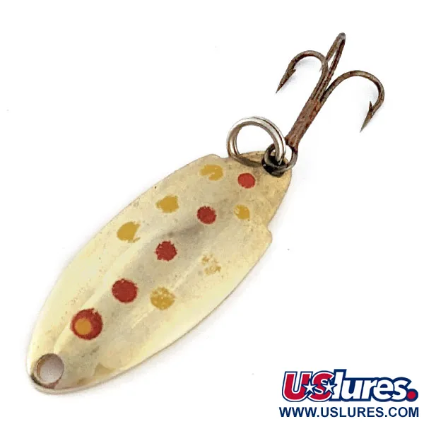 Vintage   Acme Thunderbolt, 3/16oz gold fishing spoon #18438