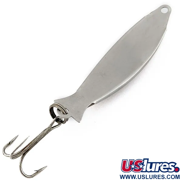 Vintage  Salm The Killer Red Abalone Pearl Minnow, 2/5oz nickel/pearl fishing spoon #18439