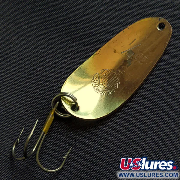 Vintage   Thomas Colorado, 1/4oz gold/copper fishing spoon #18442