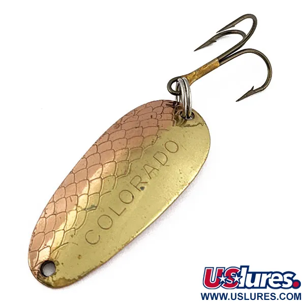 Vintage   Thomas Colorado, 1/4oz gold/copper fishing spoon #18442