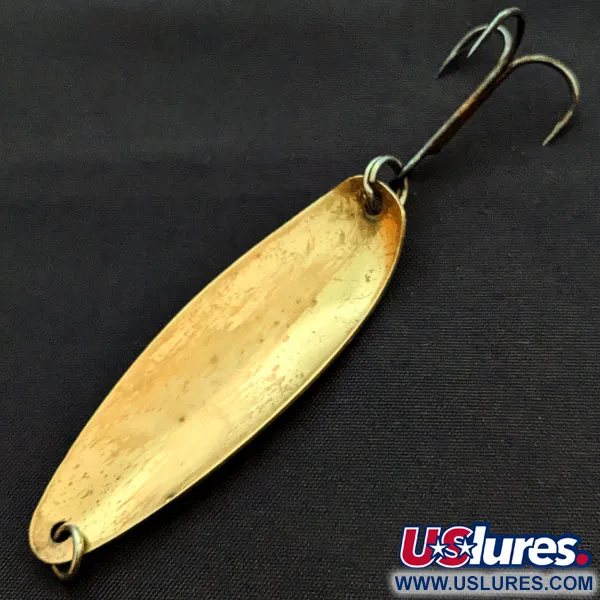 Vintage   Sutton West River, 1/4oz gold fishing spoon #18445