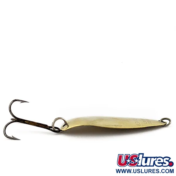 Vintage   Sutton West River, 1/4oz gold fishing spoon #18445
