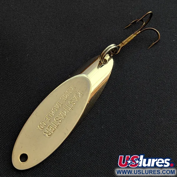 Vintage  Acme Kastmaster, 1/2oz gold fishing spoon #18468