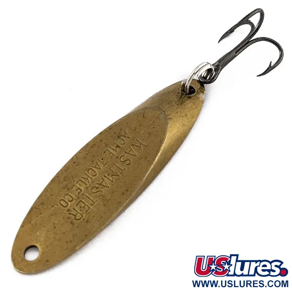 Vintage  Acme Kastmaster, 1/4oz brass fishing spoon #18472