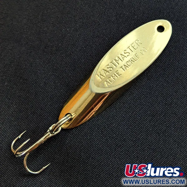 Vintage  Acme Kastmaster, 3/8oz gold fishing spoon #18473