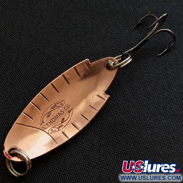 Vintage   Thomas Buoyant, 3/16oz copper fishing spoon #18476