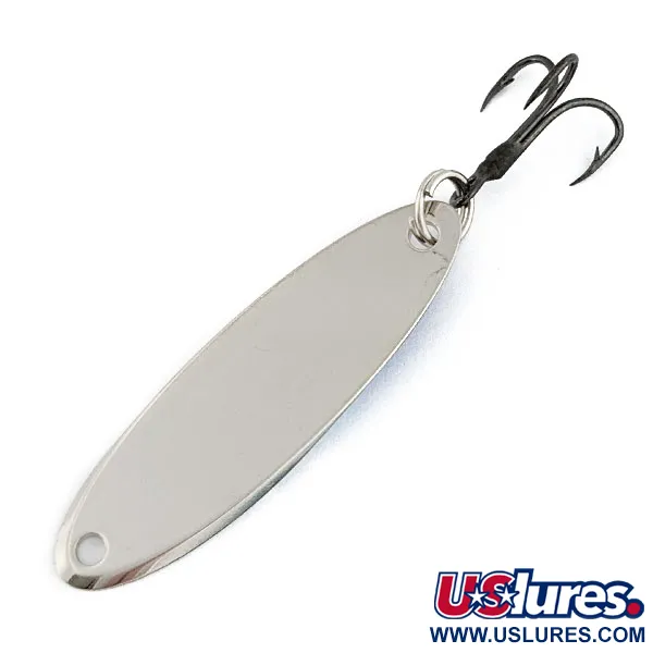 Vintage  Acme Kastmaster, 1/4oz nickel/blue fishing spoon #18479