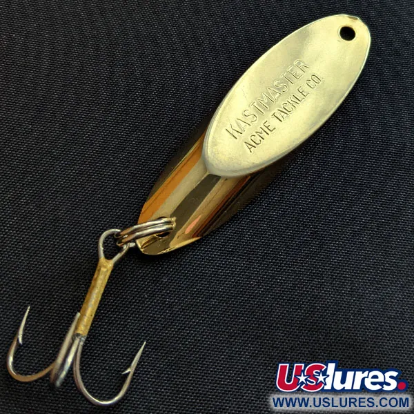 Vintage  Acme Kastmaster, 1/2oz gold fishing spoon #18480