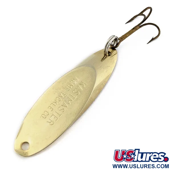 Vintage  Acme Kastmaster, 1/2oz gold fishing spoon #18489
