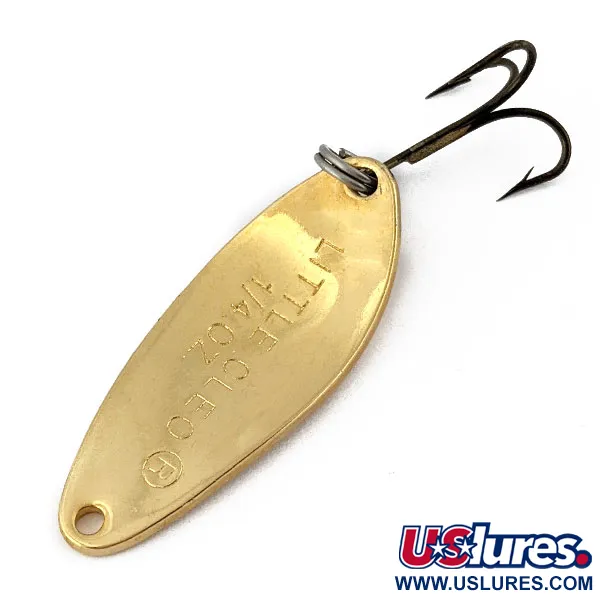 Vintage   Acme Little Cleo, 1/4oz gold fishing spoon #18491