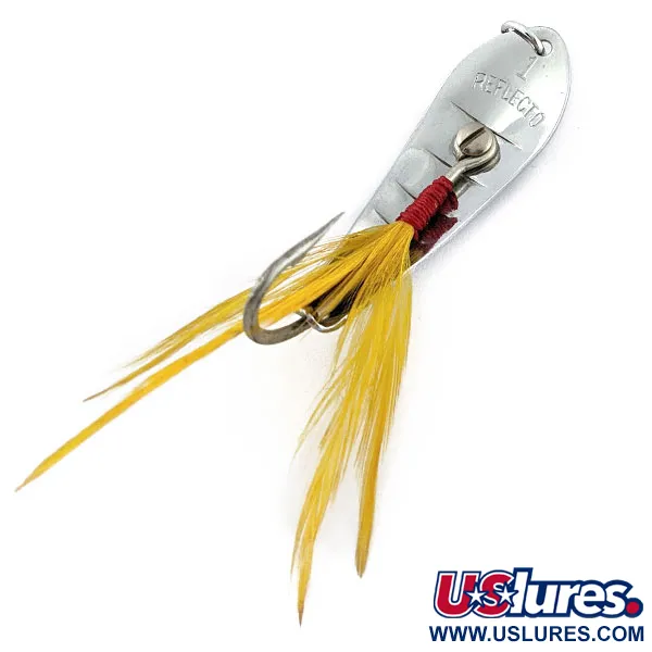 Vintage  Barracuda Reflecto #1, 3/16oz nickel fishing spoon #18497