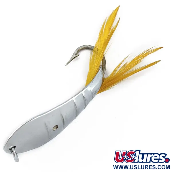 Vintage  Barracuda Reflecto #1, 3/16oz nickel fishing spoon #18497