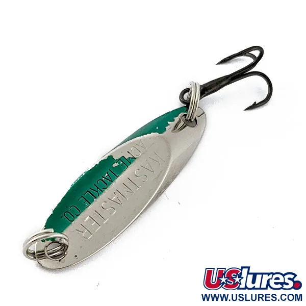 Vintage  Acme Kastmaster, 1/8oz nickel/green fishing spoon #18502