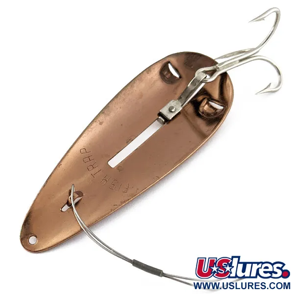 Vintage  Weedless Bait Company Fishtrap, 3/4oz copper fishing spoon #18510