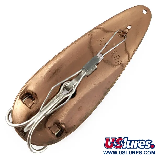 Vintage  Weedless Bait Company Fishtrap, 3/4oz copper fishing spoon #18510