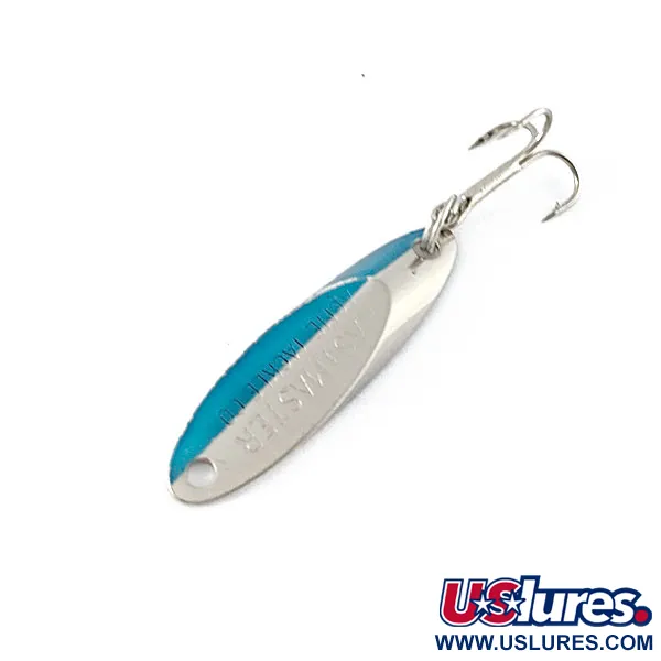 Vintage  Acme Kastmaster, 1/8oz nickel/blue fishing spoon #18528