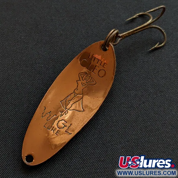 Vintage  Seneca Little Cleo (Hula Girl), 1/3oz copper/black/yellow fishing spoon #18543