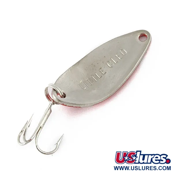 Vintage   Seneca Little Cleo, 3/16oz red/nickel fishing spoon #18549