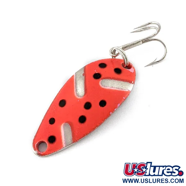 Vintage   Seneca Little Cleo, 3/16oz red/nickel fishing spoon #18549