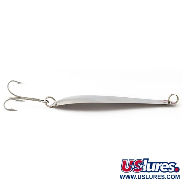 Vintage  Prescott Spinner Thin Doctor 185, 1/3oz nickel/red fishing spoon #18613