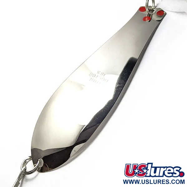 Vintage  Prescott Spinner Thin Doctor 185, 1/3oz nickel/red fishing spoon #18613