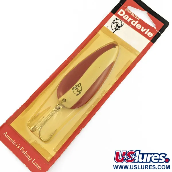  Eppinger Dardevle Dardevlet (1990s), 3/4oz red devle fishing spoon #18624