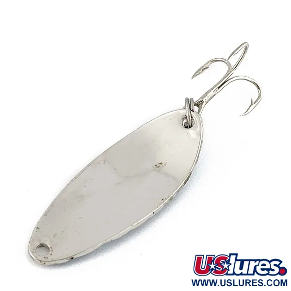 Vintage   Acme Little Cleo, 1/3oz nickel/blue fishing spoon #18651