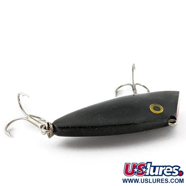 Vintage   Whopper Stopper Bayou Boogie, 1/2oz black fishing spoon #18652