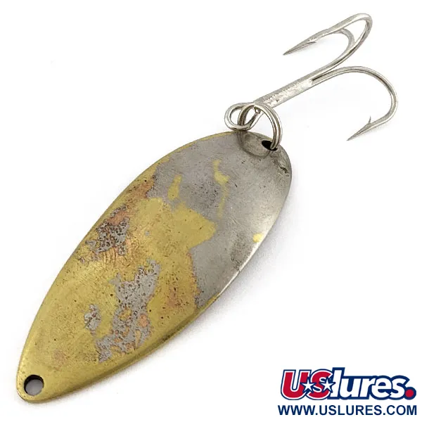 Vintage  Seneca Little Cleo (Hula Girl), 3/4oz nickel/brass fishing spoon #18669