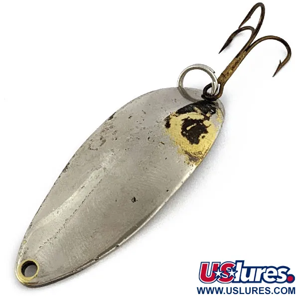 Vintage  Seneca Little Cleo (Hula Girl), 2/3oz nickel/gold fishing spoon #18678