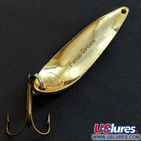 Vintage  Acme Fiord Spoon, 2/5oz gold fishing spoon #18681