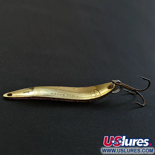 Vintage  Acme Fiord Spoon, 2/5oz gold fishing spoon #18681