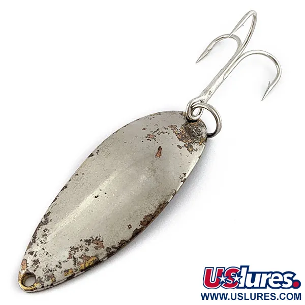 Vintage  Seneca Little Cleo (Hula Girl), 3/4oz nickel fishing spoon #18682