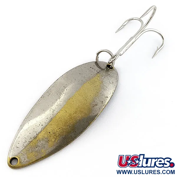 Vintage  Seneca Little Cleo (Hula Girl), 3/4oz nickel/brass fishing spoon #18683