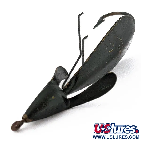 Vintage   Panther Martin Weed Wing, 2/5oz black fishing spoon #18684