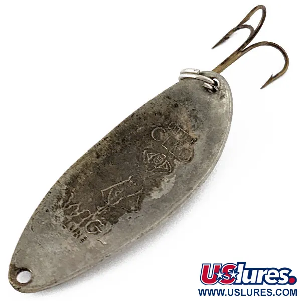 Vintage  Seneca Little Cleo (Hula Girl), 1/2oz nickel fishing spoon #18686
