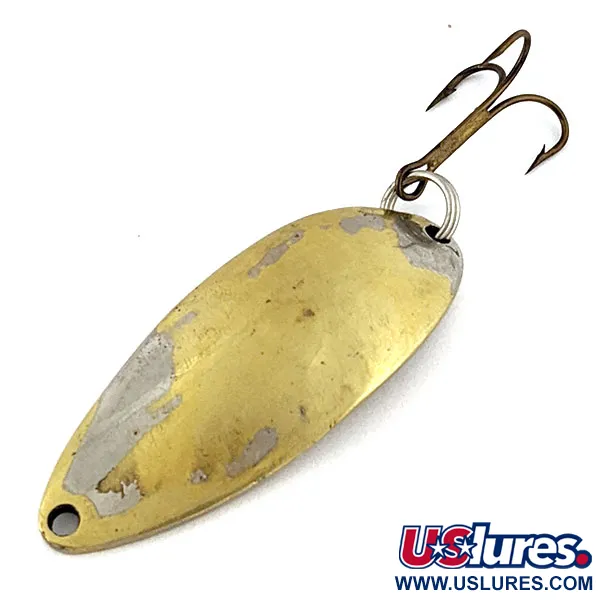 Vintage  Seneca Little Cleo (Hula Girl), 2/3oz gold/nickel fishing spoon #18687