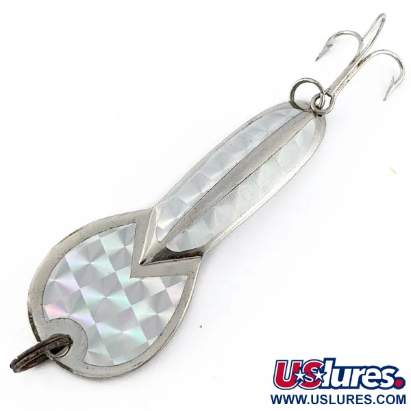 Vintage   Glen Evans Loco 3, 3/5oz nickel fishing spoon #18723