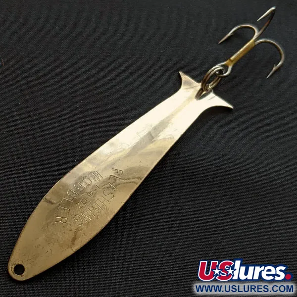 Vintage   Acme Flash-King Wobbler, 1/4oz copper fishing spoon #18738