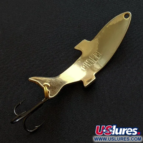 Vintage   Acme Phoebe, 1/4oz gold fishing spoon #18739