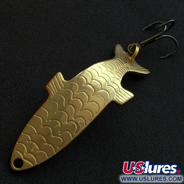 Vintage   Acme Phoebe, 1/4oz gold fishing spoon #18739