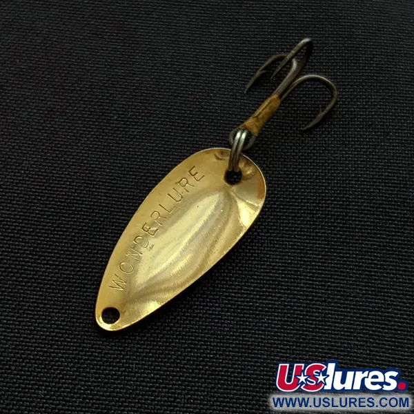 Vintage  Acme Wonderlure, 1/32oz gold fishing spoon #18749